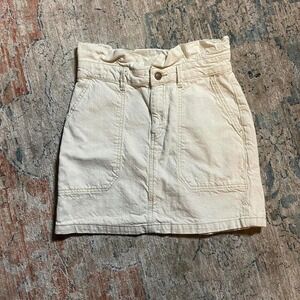 free people skirt size 2 white mini skirt preppy y2k